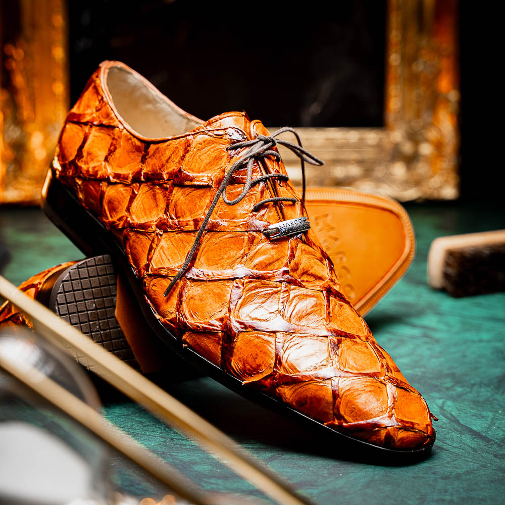 Marco Di Milano Olivieri Brandy Leather Dress Shoe