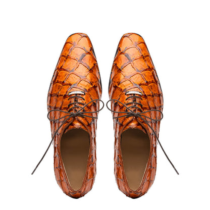 Marco Di Milano Olivieri Brandy Leather Dress Shoe