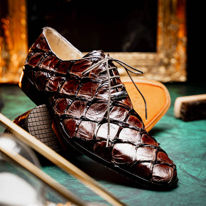 Marco Di Milano Olivieri Brown Leather Dress Shoe