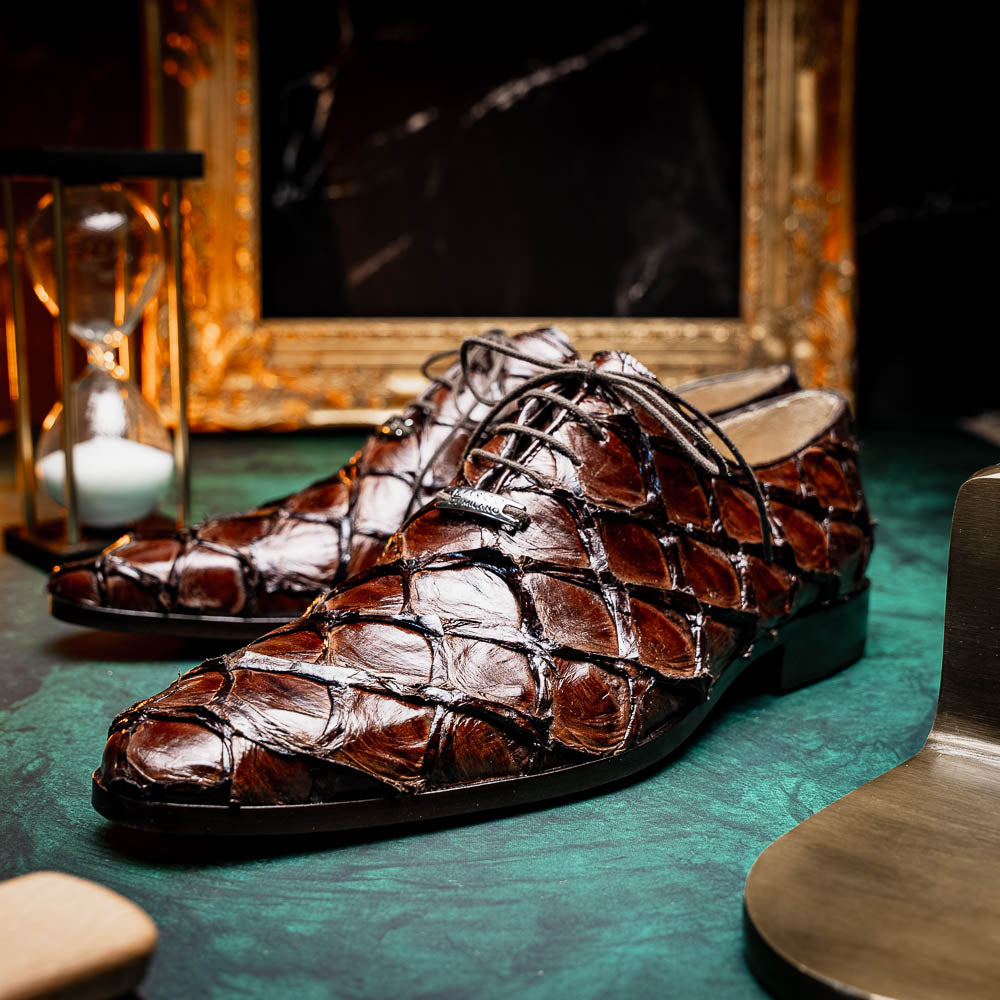 Marco Di Milano Olivieri Brown Leather Dress Shoe