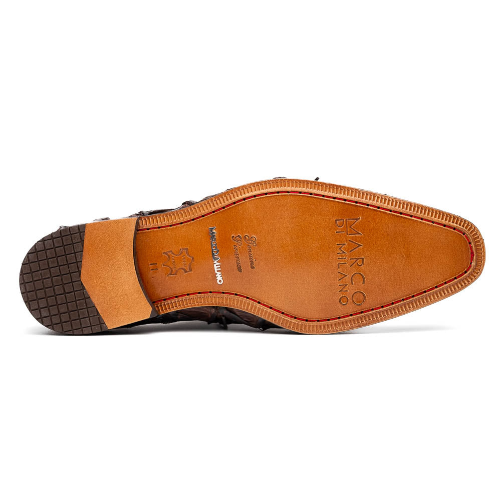 Marco Di Milano Olivieri Brown Leather Dress Shoe