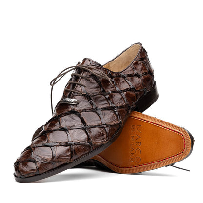 Marco Di Milano Olivieri Brown Leather Dress Shoe