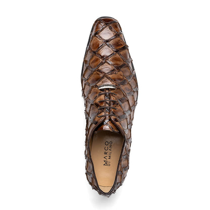 Marco_Di_Milano Olivieri: Clear Brown Leather Dress Shoe