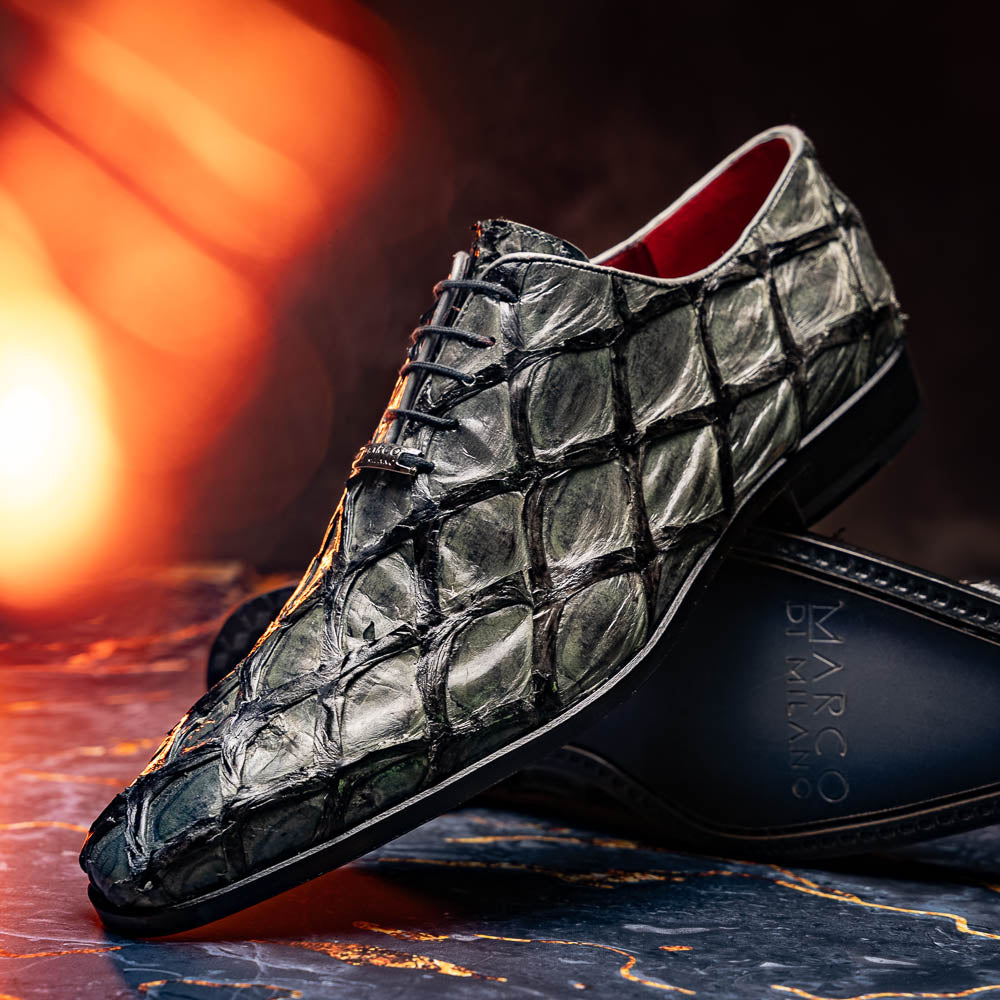 Marco Di Milano Olivieri Gray Leather Loafers