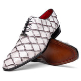 Marco_Di_Milano Olivieri Newspaper Luxury Leather Loafers