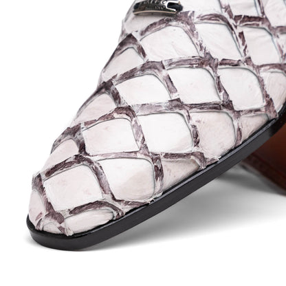 Marco_Di_Milano Olivieri Newspaper Luxury Leather Loafers