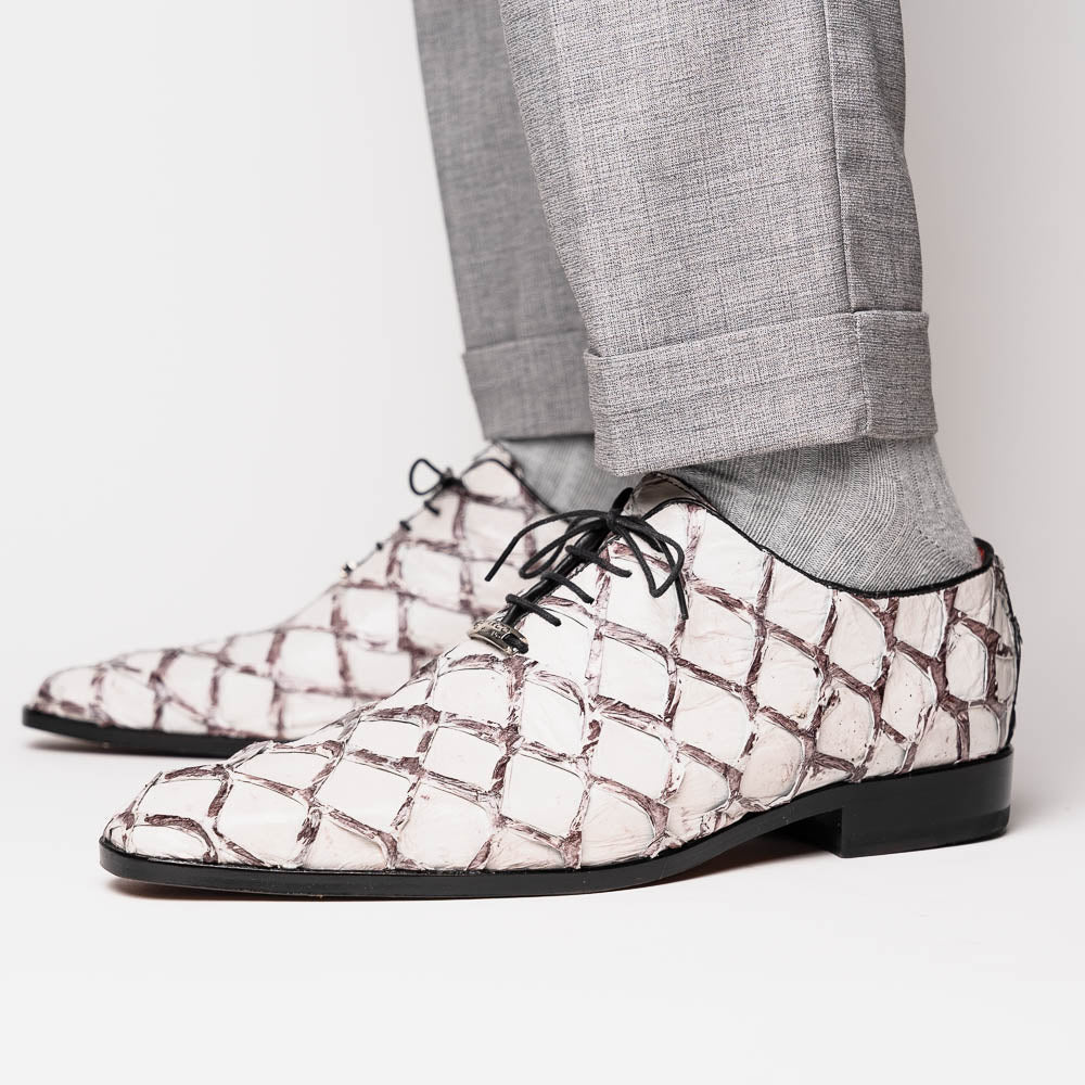 Marco_Di_Milano Olivieri Newspaper Luxury Leather Loafers