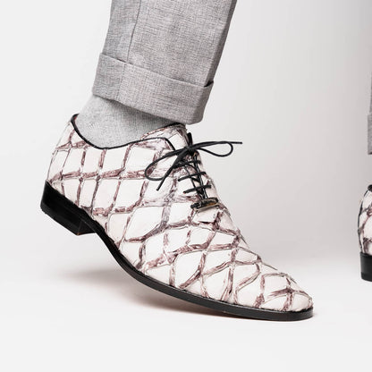 Marco_Di_Milano Olivieri Newspaper Luxury Leather Loafers