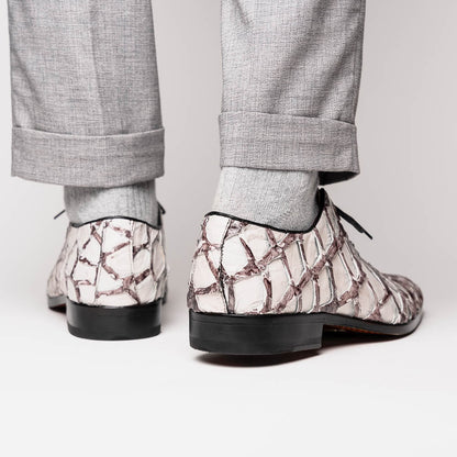 Marco_Di_Milano Olivieri Newspaper Luxury Leather Loafers