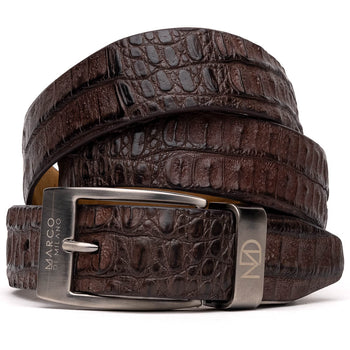 Marco Di Milano Riccardo Belt Brown Leather Shoe