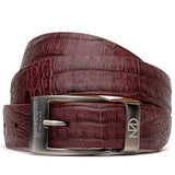 Marco Di Milano Riccardo Belt Wine Leather Shoe