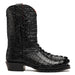 Marco Di Milano Marlboro Black Hornback Crocodile Tail Tractor Sole Cowboy Boots