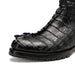 Marco Di Milano Marlboro Black Hornback Crocodile Tail Tractor Sole Cowboy Boots