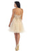 Quince Dama Dresses - Short Quinceanera Dresses in Color Blush