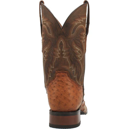 Dan Post Men's Alamosa Full Quill Ostrich Square Toe Boots - Bay Apache - Image 4