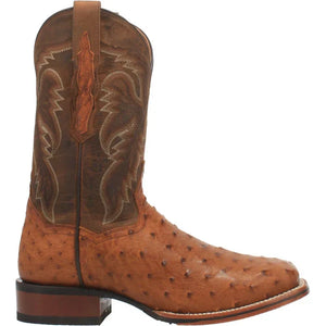 Dan Post Men's Alamosa Full Quill Ostrich Square Toe Boots - Bay Apache - Image 2