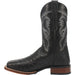 Dan Post Men's Alamosa Full Quill Ostrich Square Toe Boots - Black