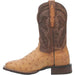 Dan Post Men's Alamosa Full Quill Ostrich Square Toe Boots - Sand