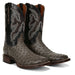 Dan Post Men’s Alamosa Grey/Black Full Quill Ostrich Boots