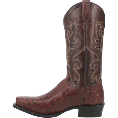 Dan Post Men's Bayou Genuine Caiman Belly Square Toe Boots - Brass - Image 3