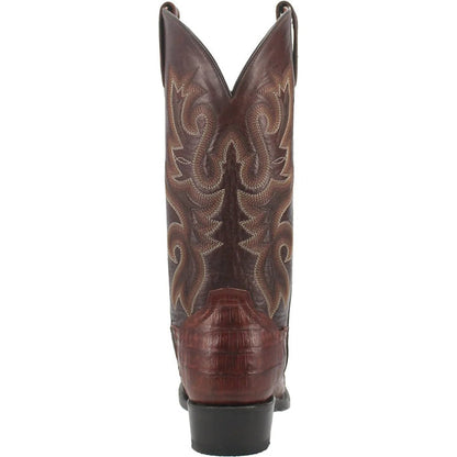 Dan Post Men's Bayou Genuine Caiman Belly Square Toe Boots - Brass - Image 5