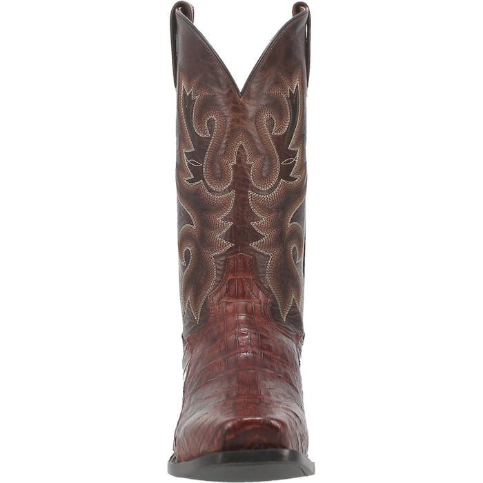 Dan Post Men's Bayou Genuine Caiman Belly Square Toe Boots - Brass - Image 6
