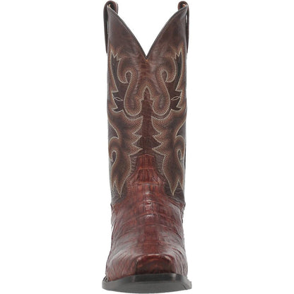 Dan Post Men's Bayou Genuine Caiman Belly Square Toe Boots - Brass - Image 6