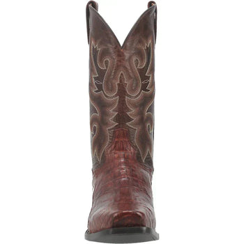 Dan Post Men's Bayou Genuine Caiman Belly Square Toe Boots - Brass - Image 2