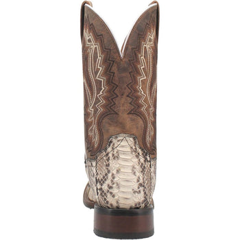 Dan Post Men's Brutus Python Snakeskin Square Toe Boots - Natural - Image 3