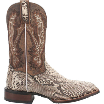 Dan Post Men's Brutus Python Snakeskin Square Toe Boots - Natural - Image 5