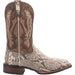 Dan Post Men's Brutus Python Snakeskin Square Toe Boots - Natural