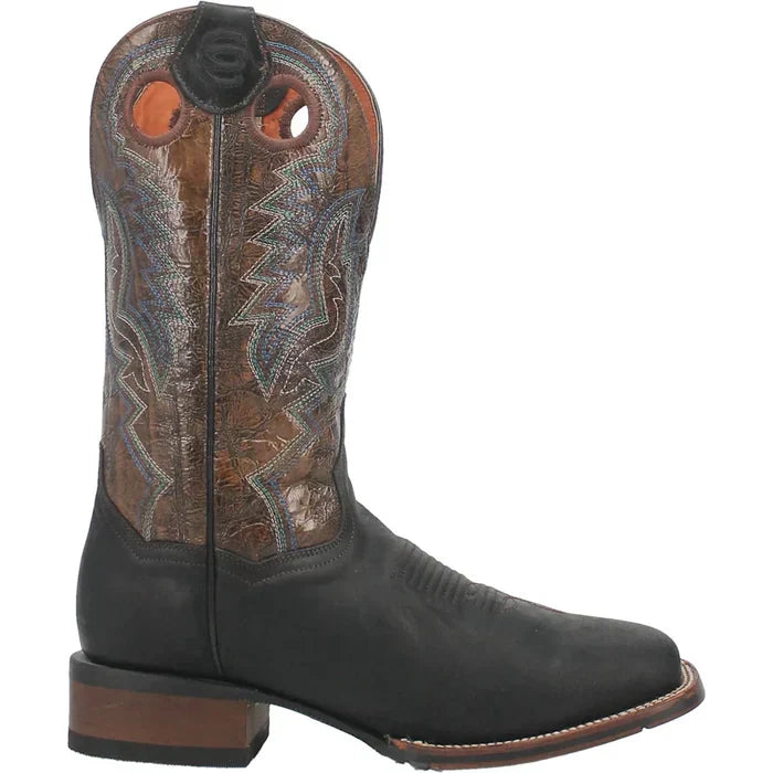Dan Post Men's Deuce Genuine Leather Square Toe Boots - Black - Image 2