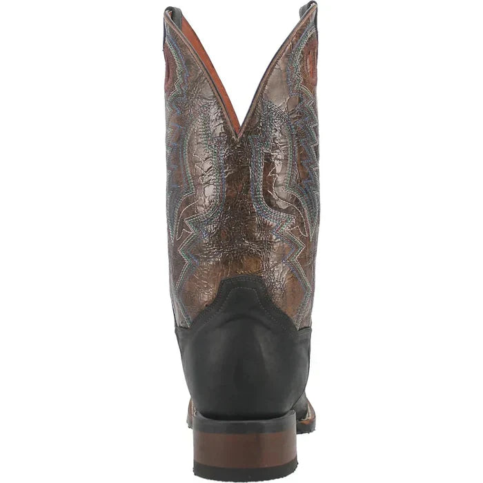 Dan Post Men's Deuce Genuine Leather Square Toe Boots - Black - Image 3