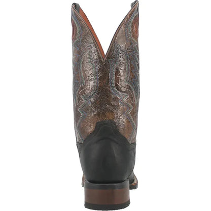 Dan Post Men's Deuce Genuine Leather Square Toe Boots - Black - Image 3