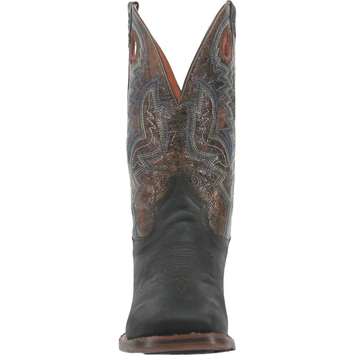 Dan Post Men's Deuce Genuine Leather Square Toe Boots - Black - Image 6