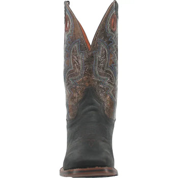 Dan Post Men's Deuce Genuine Leather Square Toe Boots - Black - Image 6