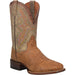 Dan Post Men's Dry Gulch Python Snakeskin Square Toe Boots in Tan