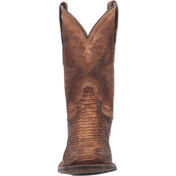Dan Post Men's KA Python Print Leather Square Toe Boots - Brown - Image 3