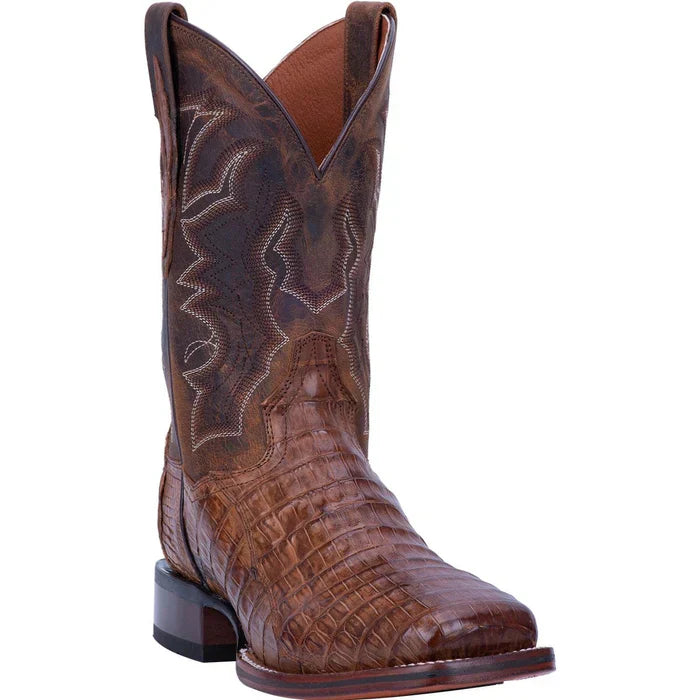Dan Post Men's Kingsly Genuine Caiman Belly Square Toe Boots - Bay Apache - Image 4
