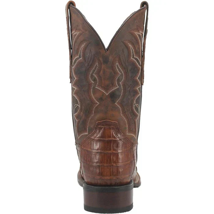 Dan Post Men's Kingsly Genuine Caiman Belly Square Toe Boots - Bay Apache - Image 6