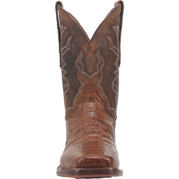 Dan Post Men's Kingsly Genuine Caiman Belly Square Toe Boots - Bay Apache - Image 5