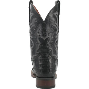 Dan Post Men's Kingsly Genuine Caiman Belly Square Toe Boots - Black - Image 2