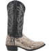 Dan Post Men's Manning Python Snakeskin Round Toe Boots - Natural