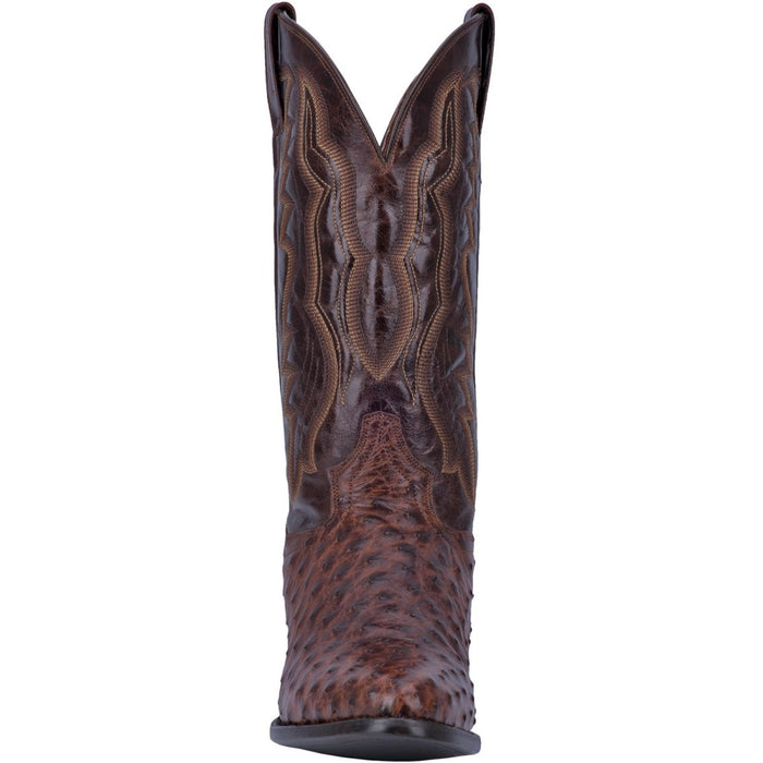 Dan Post Men's Pershing Full Quill Ostrich Round Toe Boots - Brass - Image 3