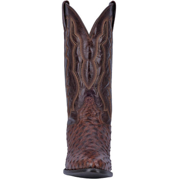Dan Post Men's Pershing Full Quill Ostrich Round Toe Boots - Brass - Image 4