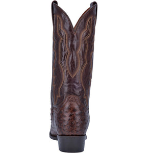 Dan Post Men's Pershing Full Quill Ostrich Round Toe Boots - Brass - Image 2