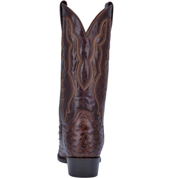 Dan Post Men's Pershing Full Quill Ostrich Round Toe Boots - Brass - Image 2