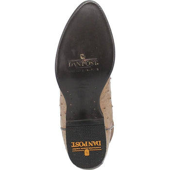 Dan Post Men's Pershing Full Quill Ostrich Round Toe Boots - Sand - Image 2