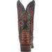 Dan Post Men's Kershaw Full Quill Ostrich Square Toe Boots - Saddle