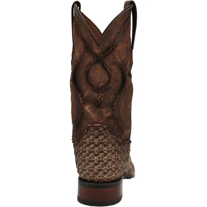 Dan Post Men's Stanley Leather Square Toe Boots - Tan - Image 5